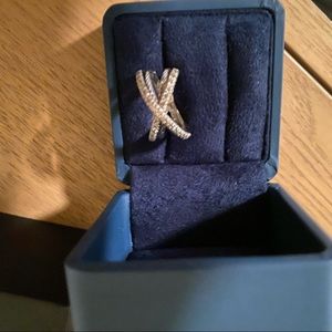 David Yurman Diamond Crossover Ring